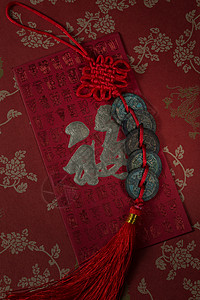 春节文明素材贺卡铜钱背景