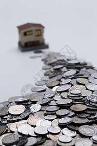 硬币和房屋模型图片
