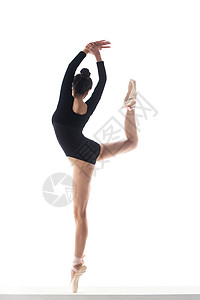 芭蕾鞋素材倾情舞蹈的青年女性背景