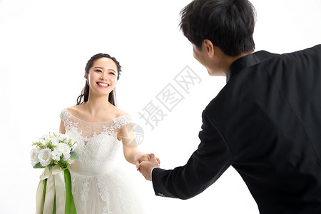 结婚庆典浪漫的新郎和新娘图片