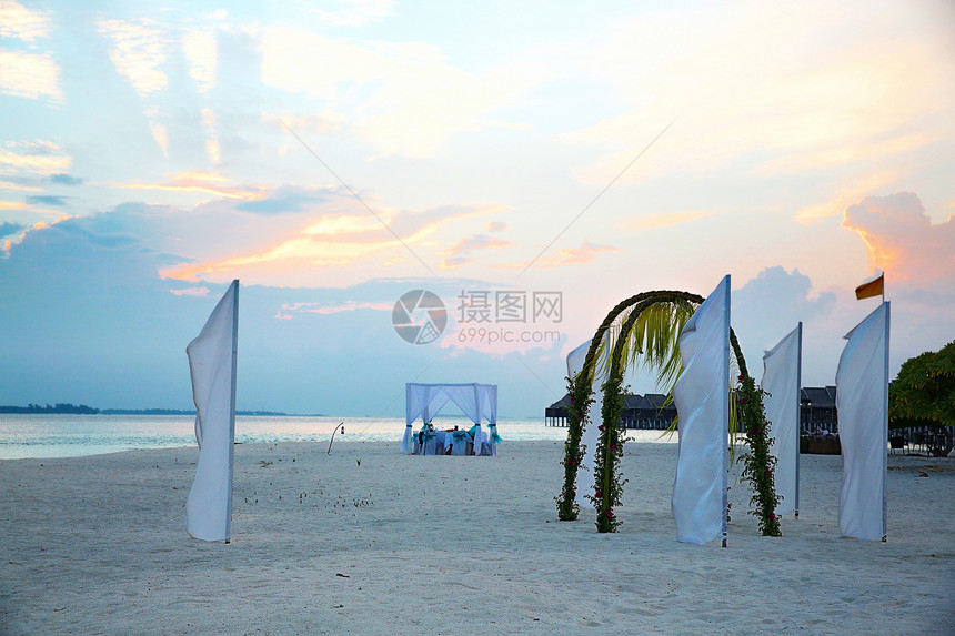 度假胜地海滩马尔代夫海景图片