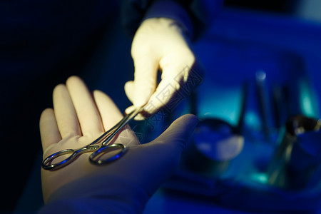 自动化流程医疗流程抢救医生在手术室做手术背景