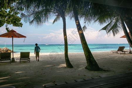 水印度洋群岛少年马尔代夫海景风光图片