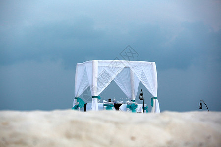 户外海滩布置马尔代夫海景图片