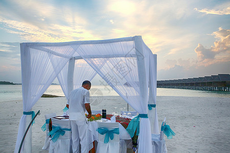 印度洋群岛国际著名景点马尔代夫海景风光背景