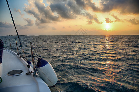 帆船自然美绳子航海图片