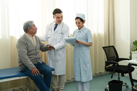 健康保健工作人员水平构图技能医务工作者和患者在病房里图片
