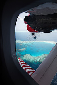 旅游胜地岛自然保护区从飞机上俯瞰马尔代夫风光图片