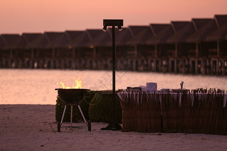 ps火马素材岛餐桌自然马尔代夫海景风光背景