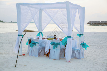 浪漫海岸地形度假马尔代夫海景高清图片