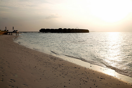 自然地理宁静天际线马尔代夫海景风光图片