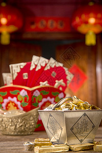 中式庭院古典风格新年理财图片