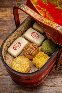 面食礼盒特色正上方视角北京糕点礼盒背景