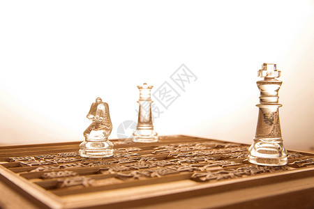 文化静物四个物体活字印刷和国际象棋高清图片