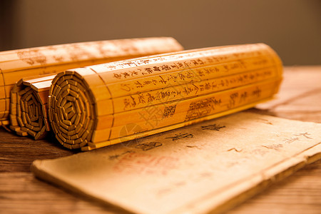 书法竹子素材传统文化竹简背景