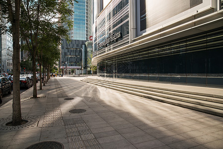水平构图都市风光彩色图片北京金融街背景图片