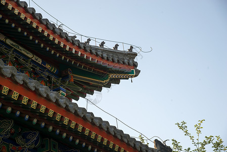 水平构图远古的都市风光北京圆明园公园图片