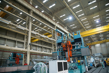 机械铸造技术工业机械户内工厂车间背景