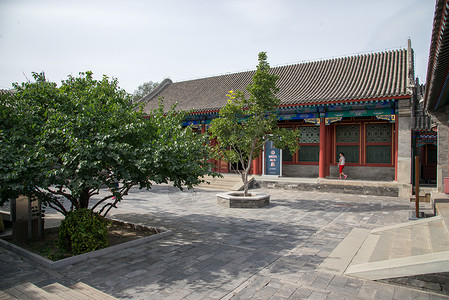 无人公园庭院北京恭王府图片