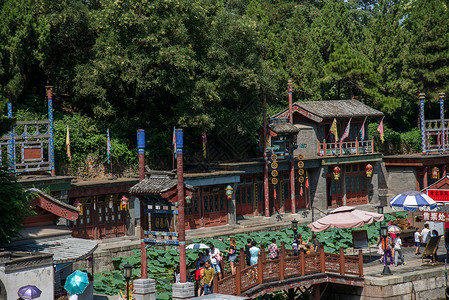 名胜古迹白昼游客北京颐和园图片