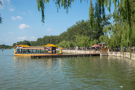 户外国际著名景点湖北京颐和园图片