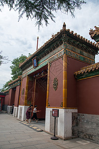 神圣附带的无法辨认的人北京雍和宫高清图片