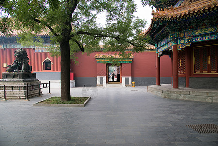 白昼保护名胜古迹北京雍和宫图片