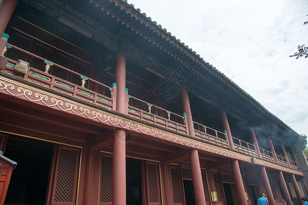 水平构图人造建筑旅游北京雍和宫图片