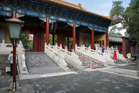 公园古老的神圣北京雍和宫图片