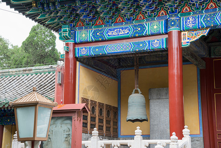 摄影图风格远古的白昼摄影北京雍和宫背景