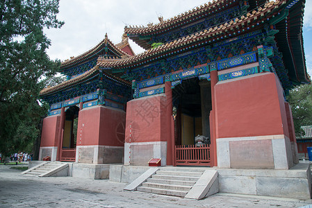 都市风景元素喇嘛教北京雍和宫背景图片