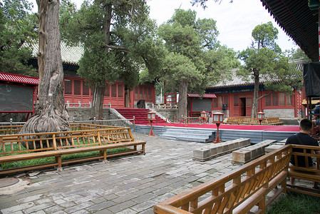 东亚都市风景建筑外部北京雍和宫图片