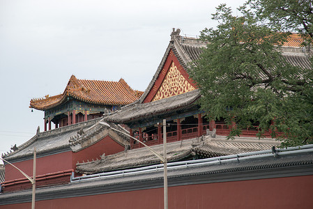 东亚文化北京雍和宫背景图片