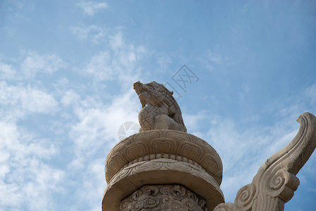 传统文化花纹图案旅行华表背景图片