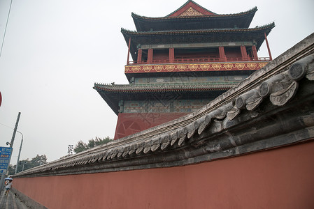 钟楼古典风格城楼北京钟鼓楼图片