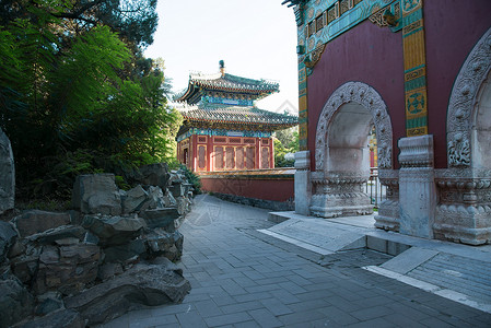 建筑外部摄影古典风格北京北海公园图片