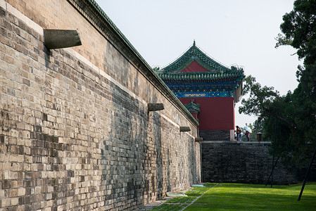 无法辨认的人摄影庭院北京天坛图片
