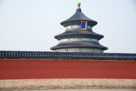 水平构图宗教建筑高层建筑北京天坛图片