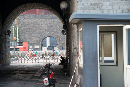 摄影旅游北京前门城楼背景图片