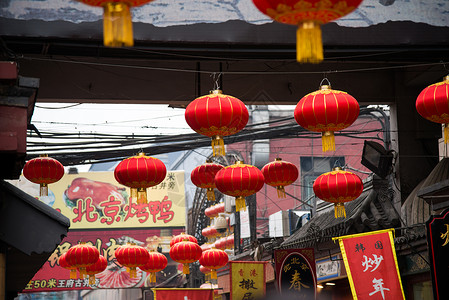 文化东方美食街道北京王府井小吃街图片