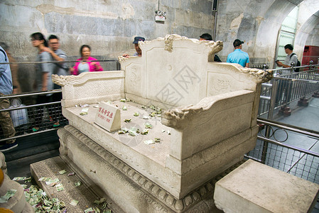 地下风格墓穴亚洲皇帝北京十三陵背景