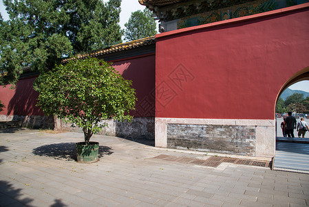 建筑外部名胜古迹旅行北京十三陵背景图片