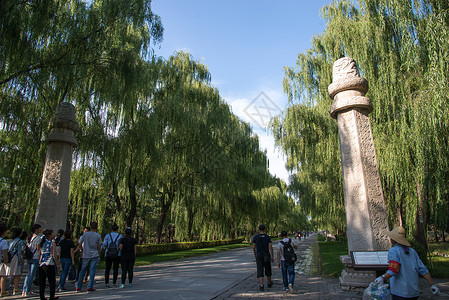 雕塑日光首都北京十三陵图片
