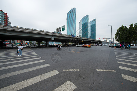 城市市中心交通北京CBD建筑图片