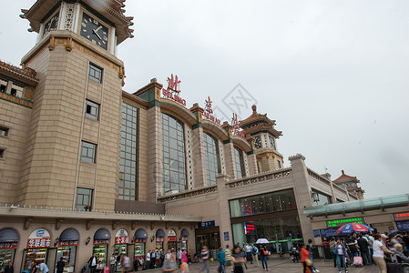 天空建筑广场北京站图片