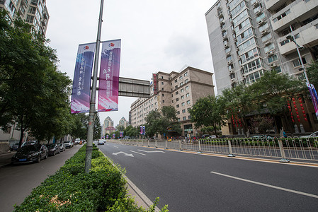 金融的人类彩色图片商业区人类居住地北京金宝街背景