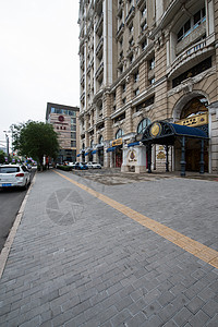 无人城市道路城市北京金宝街高清图片