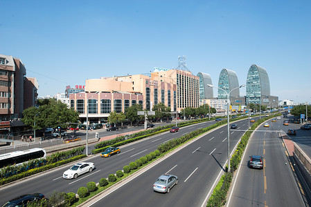 旅游人造建筑通路北京西直门建筑群图片