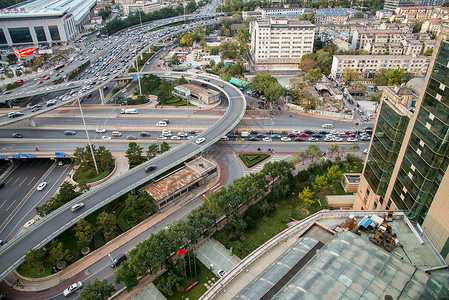 城市道路现代建筑结构北京西直门立交桥图片