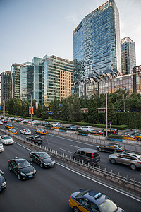 建造垂直构图白昼北京东直门高清图片
